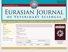 Tablet Screenshot of eurasianjvetsci.org